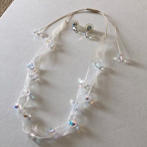 Iridescent costume jewelry 🤍